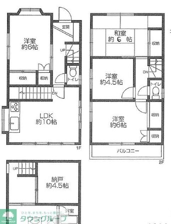 向台町4丁目貸家の物件間取画像